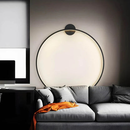 Contemporary Wall Ring Lamp | Elegant Scandinavian Design with LED Glow