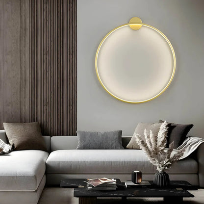 Contemporary Wall Ring Lamp | Elegant Scandinavian Design with LED Glow