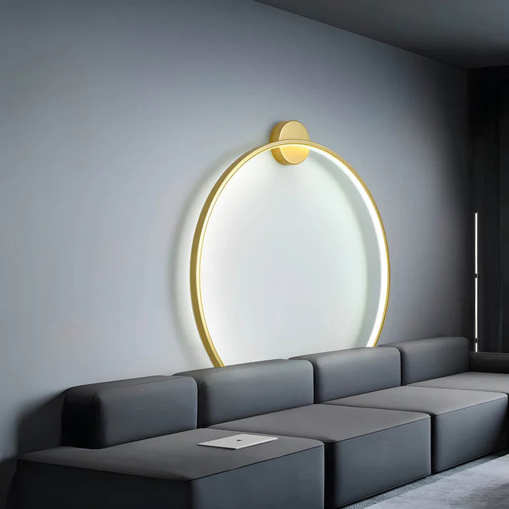 Contemporary Wall Ring Lamp | Elegant Scandinavian Design with LED Glow