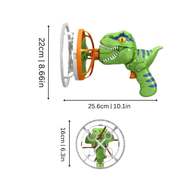 Dinosaur Bubble Blaster | Colorful Bubbles for Outdoor Fun