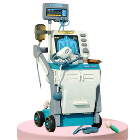 Children's Doctor Play Set | Interactive Cart with Light and Sound