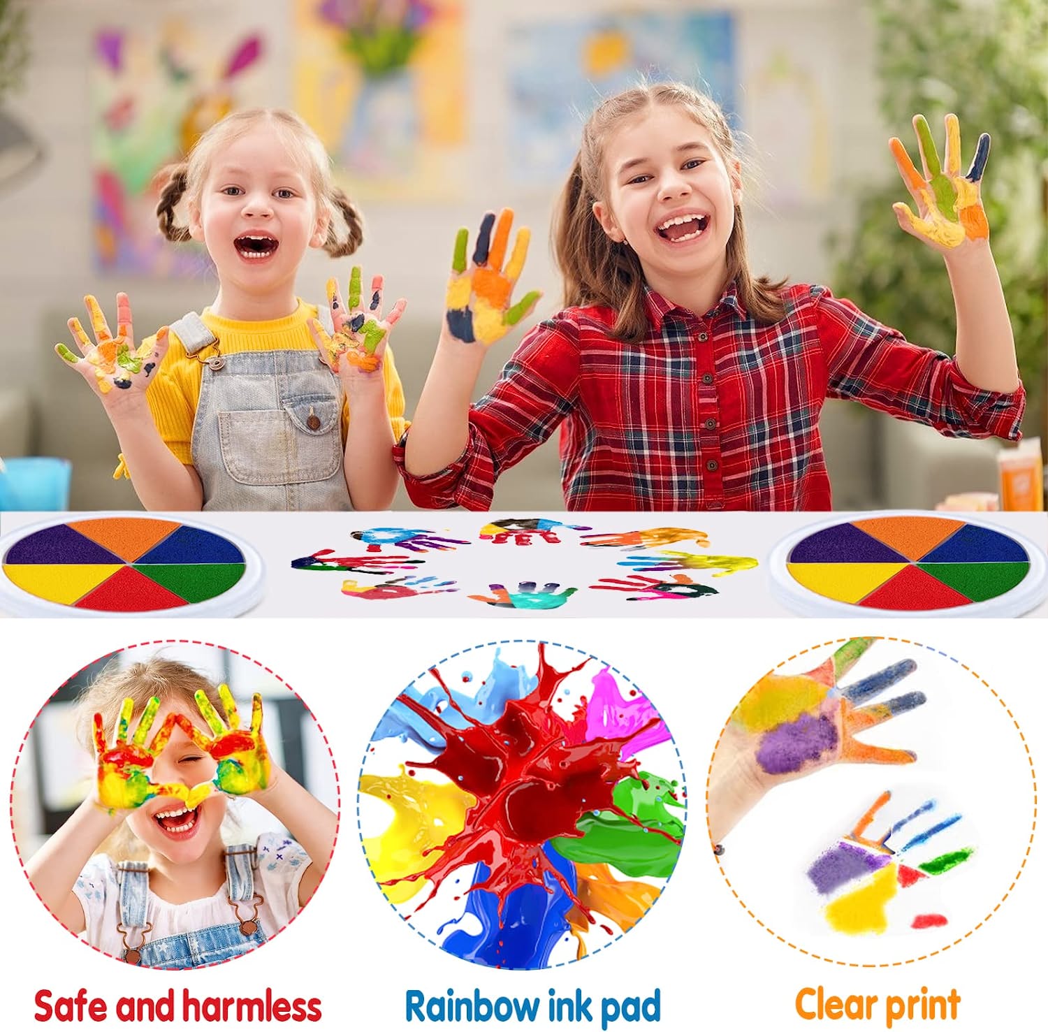 Children's Washable Finger Paint Set | Stimulates Creativity and Fun