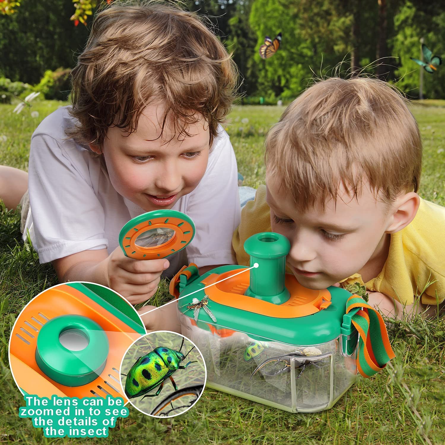 Kids' Insect Exploration Kit | Safe Plastic with Magnifying Glass
