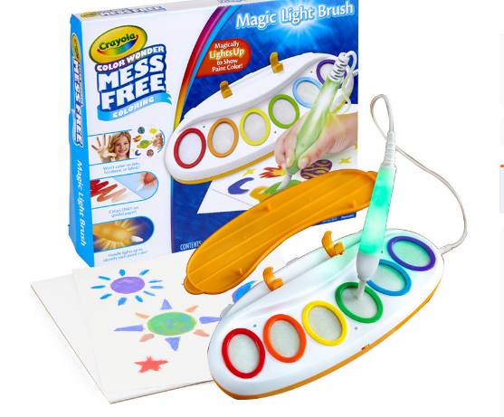 Magic Paint Set for Kids | Stain-Free Light-Up Brush Kit