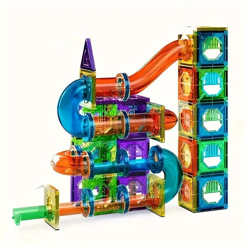 Magnetic Building Blocks Set | 69-Piece LED Educational Toy