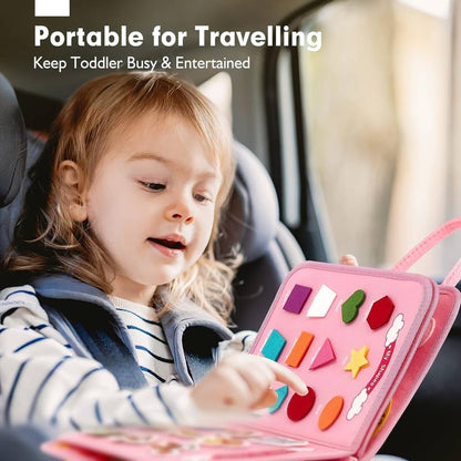 Montessori Interactive Learning Book | Engaging Zippers, Laces, and Buttons