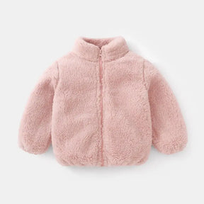 Children's Warm Plush Jacket | Cozy Unisex Autumn Winter Wear