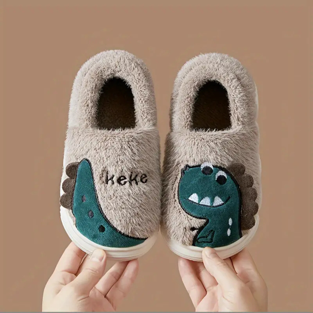 Dinosaur Slippers for Kids | Soft, Warm, Non-Slip Design