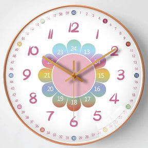 Children's Learning Wall Clock | Colorful Time Management Tool