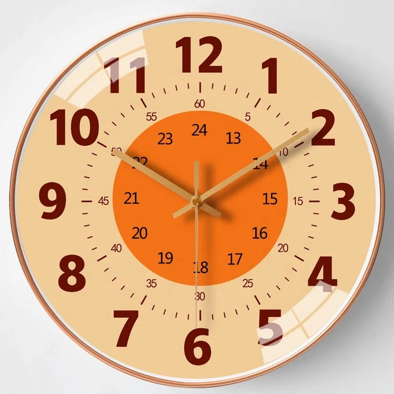 Children's Learning Wall Clock | Colorful Time Management Tool