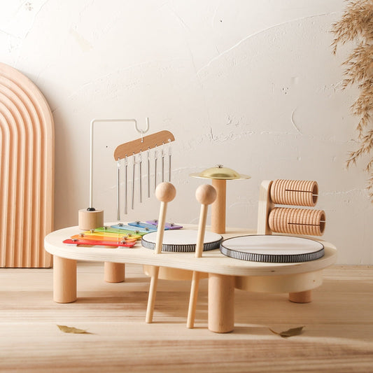 Children's Musical Instrument Table | Xylophone, Drums, and Sound Exploration