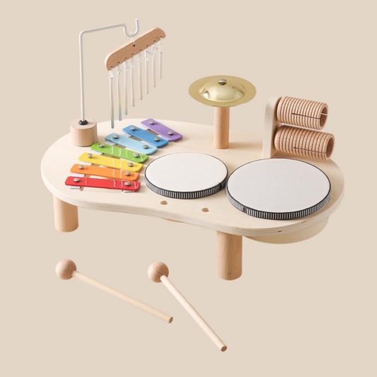Children's Musical Instrument Table | Xylophone, Drums, and Sound Exploration