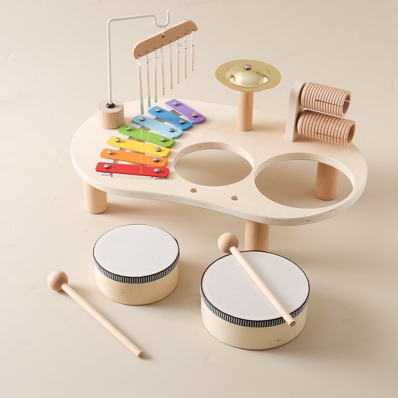 Children's Musical Instrument Table | Xylophone, Drums, and Sound Exploration