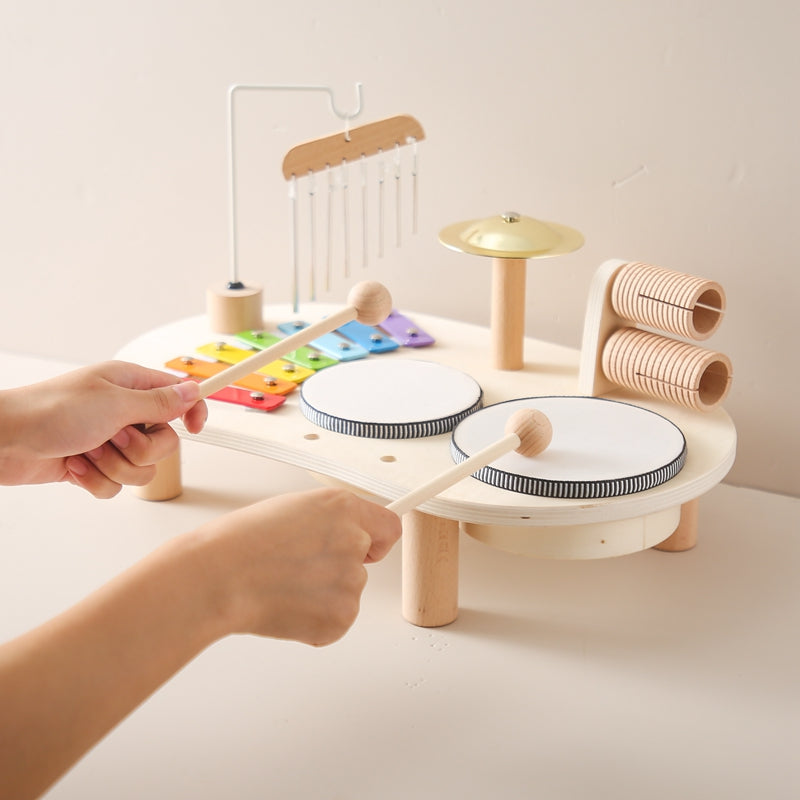 Children's Musical Instrument Table | Xylophone, Drums, and Sound Exploration
