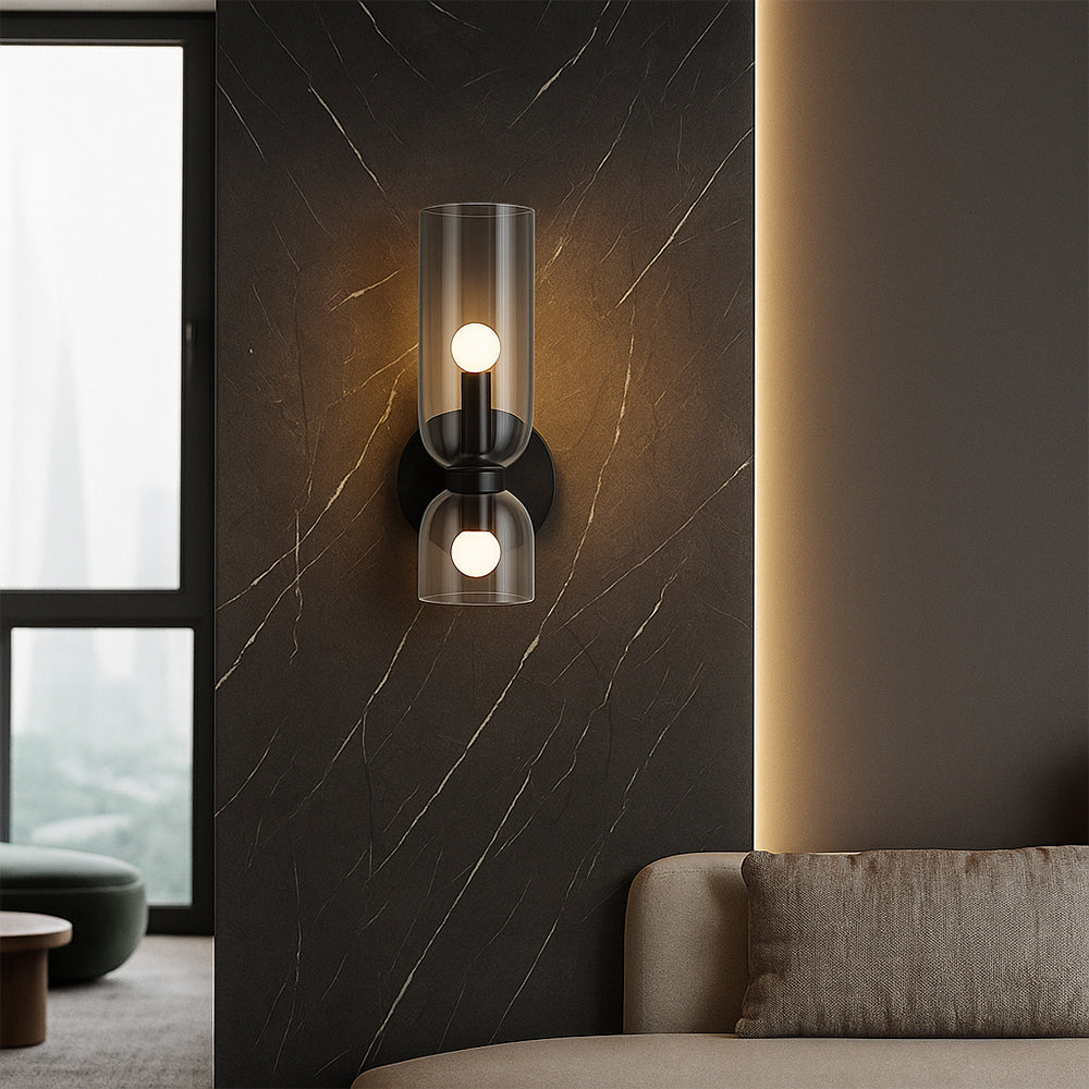 Glass Wall Lamp | Elegant Minimalist Design for Cozy Spaces