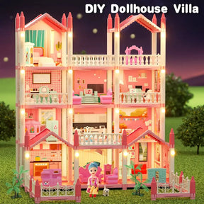 DIY 3D Dollhouse Kit | Creative Miniature Craft Set for Kids