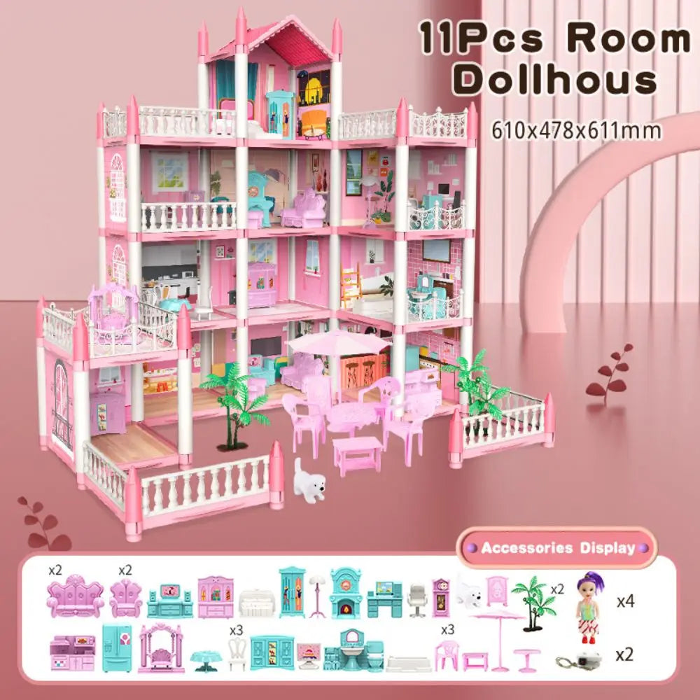 DIY 3D Dollhouse Kit | Creative Miniature Craft Set for Kids