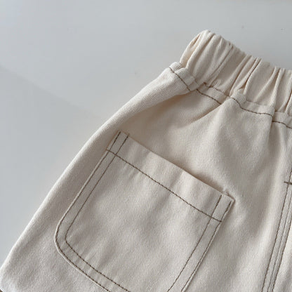 Kids Adjustable Waist Jeans | Soft Cotton Denim for Comfort
