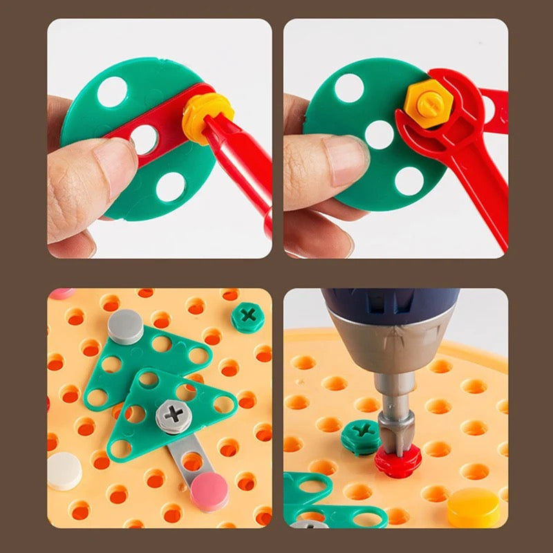 Construction Toy Set with Drill | Creative Learning and Hands-On Play