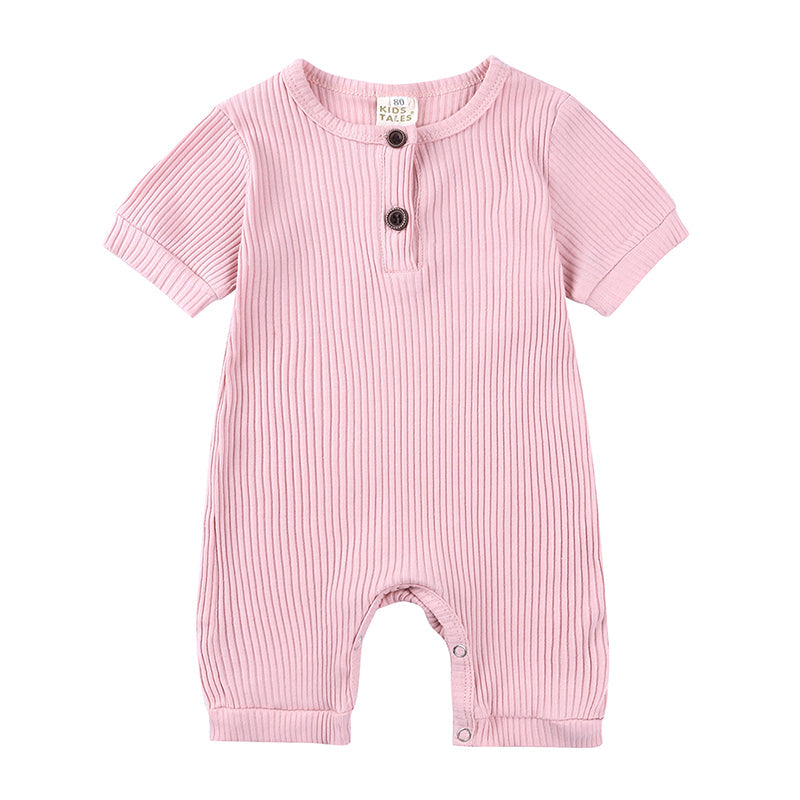 Baby Summer Romper | Soft Cotton with Easy Snap Closure