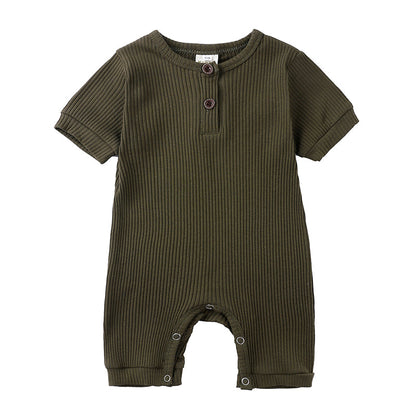 Baby Summer Romper | Soft Cotton with Easy Snap Closure