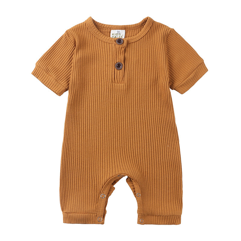Baby Summer Romper | Soft Cotton with Easy Snap Closure