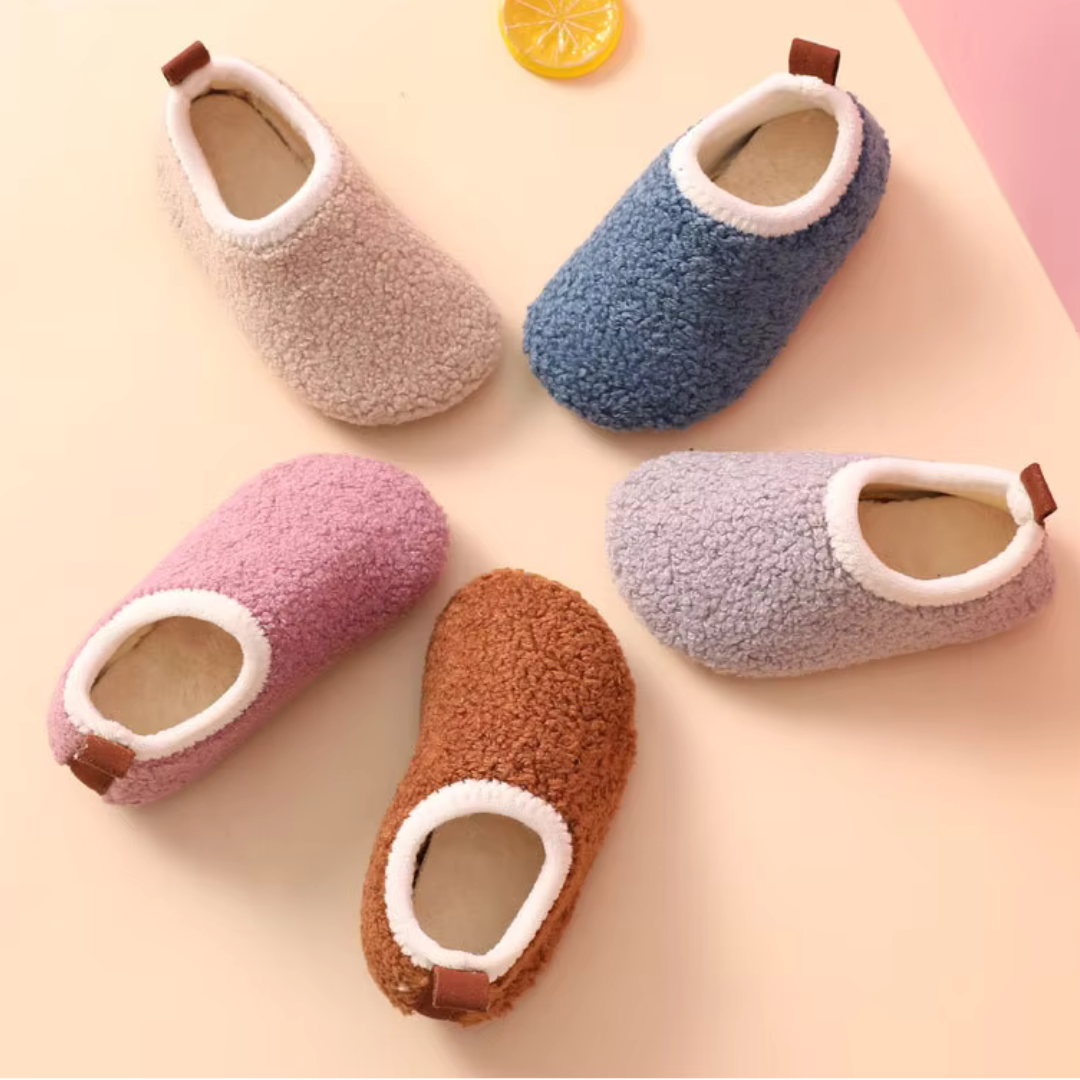 Indoor Baby Slippers | Soft Plush Lined Comfort