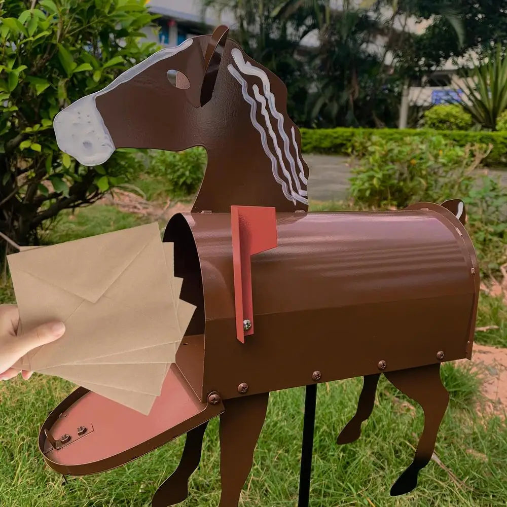 Animal Mailbox Sculpture | Handcrafted, Weatherproof Outdoor Décor