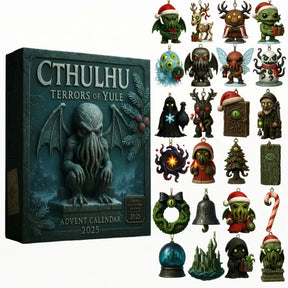 Halloween Acrylic Advent Calendar | 24 Spooky Ornaments for Decor