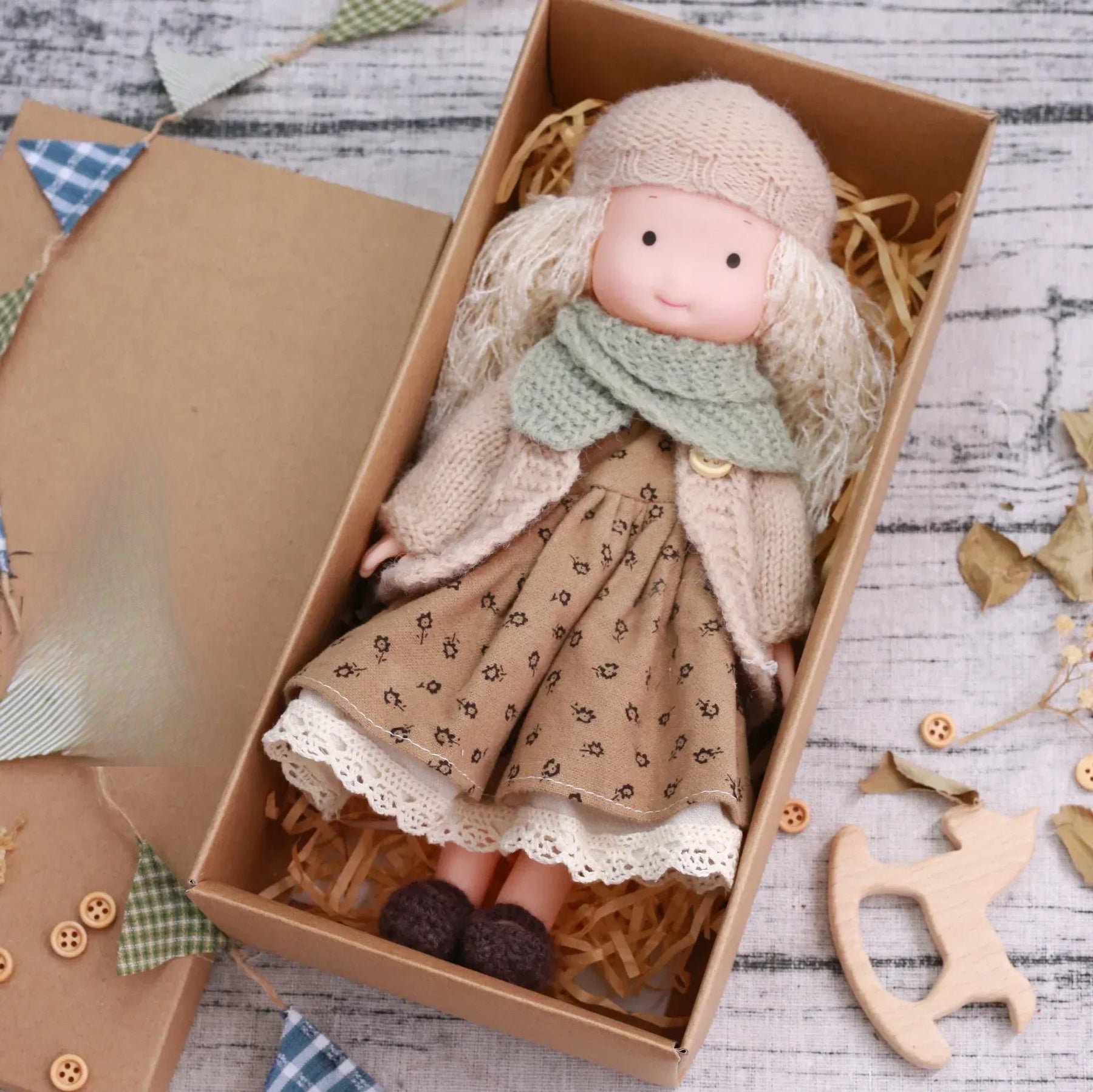 Plush Dress-Up Doll | Soft Cuddly Body with Accessories