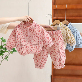 Leopard Print Casual Outfit | Soft Cotton 2-Piece Set