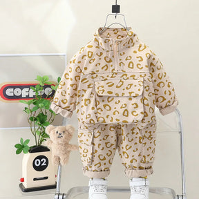 Leopard Print Casual Outfit | Soft Cotton 2-Piece Set
