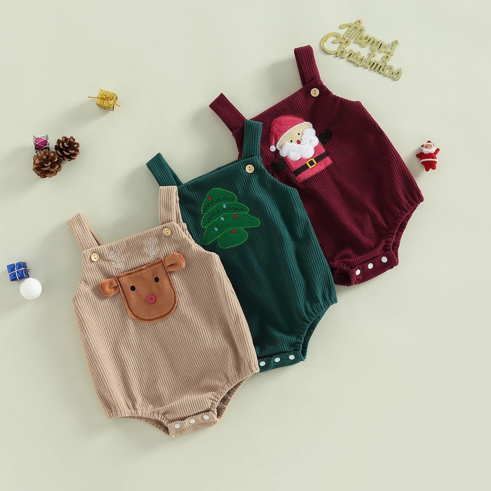 Christmas Overall Romper | Unique Design, Comfortable Fit
