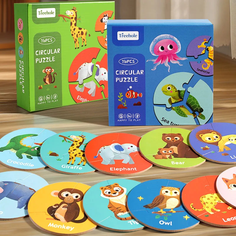 Animal Puzzle for Kids | 3-Piece Learning Toy for Creativity