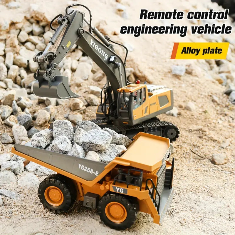RC Excavator Toy | 11 Functions for Realistic Play