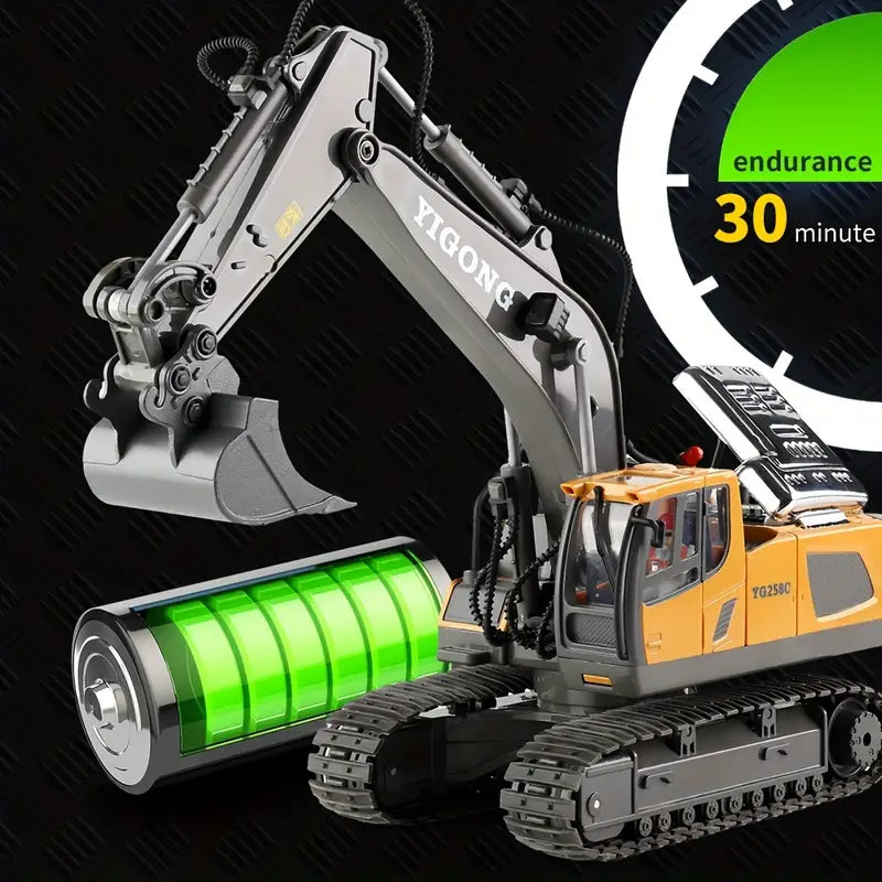 RC Excavator Toy | 11 Functions for Realistic Play