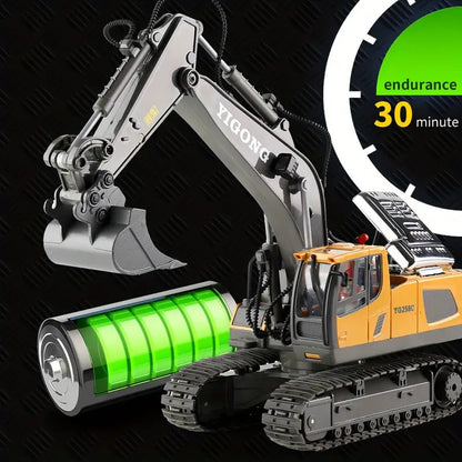 RC Excavator Toy | 11 Functions for Realistic Play