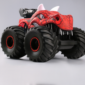 RC Monster Truck with LED Lights | Dinosaur Design, Smoke Effect, 360° Rotation