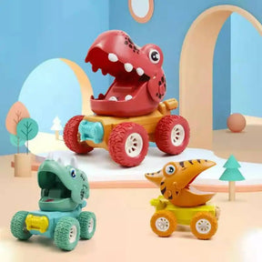 Dinosaur Monster Truck Toy | Realistic Design with Push Mechanism