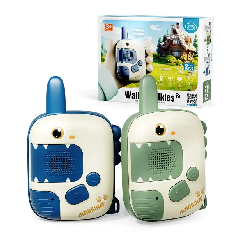 Dino Walkie Talkies for Kids | 300m Range, Safe & Portable