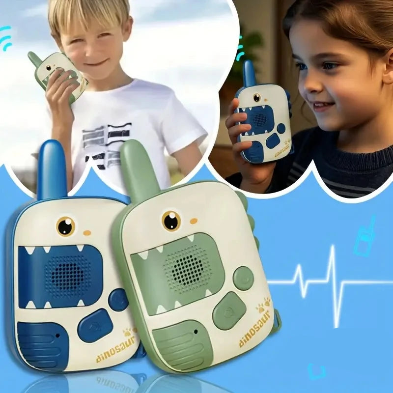 Dino Walkie Talkies for Kids | 300m Range, Safe & Portable