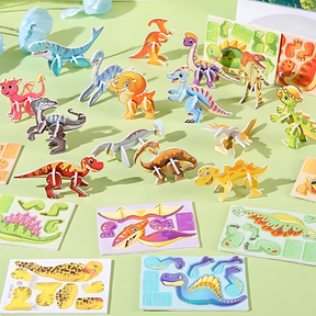 3D Animal Puzzle Set | Safe, Tool-Free, Imaginative Play