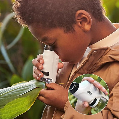 Kids Portable Microscope | 60x-120x Magnification with LED Light