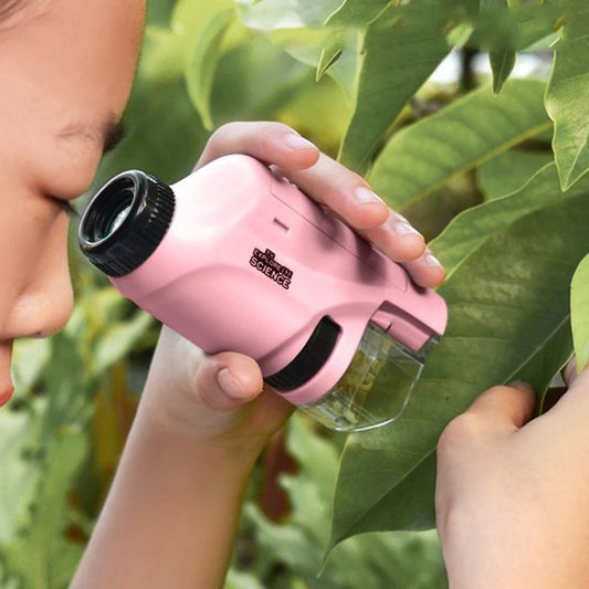 Kids Portable Microscope | 60x-120x Magnification with LED Light