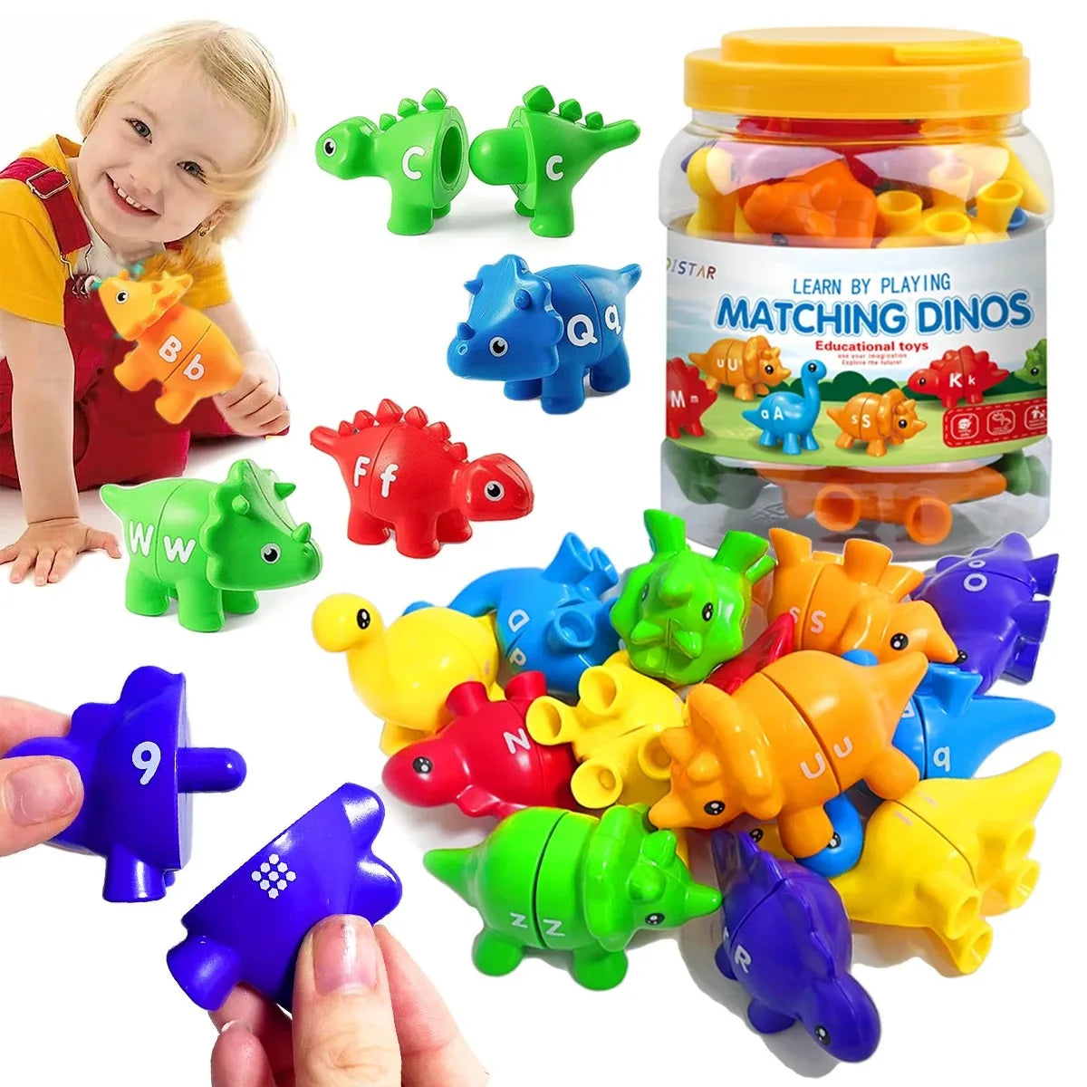 Dinosaur Learning Game | Boosts Motor Skills & Color Recognition