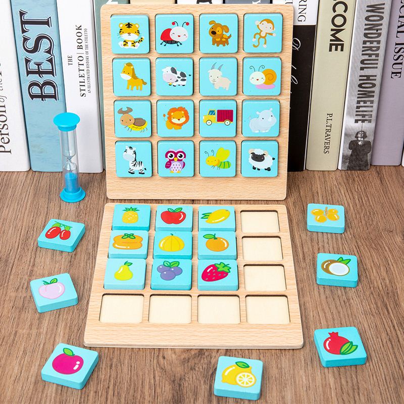 Wooden Memory Game for Kids | Boosts Memory and Fine Motor Skills