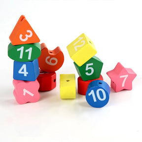 Wooden Clock Learning Toy | Teach Time and Colors Fun