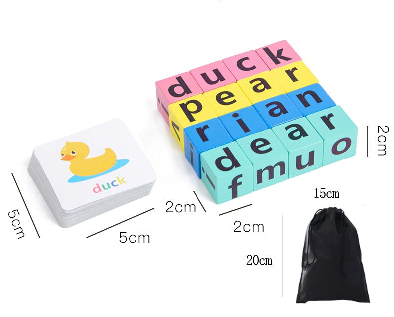 Wooden Letter Blocks Game | Fun English Learning for Kids