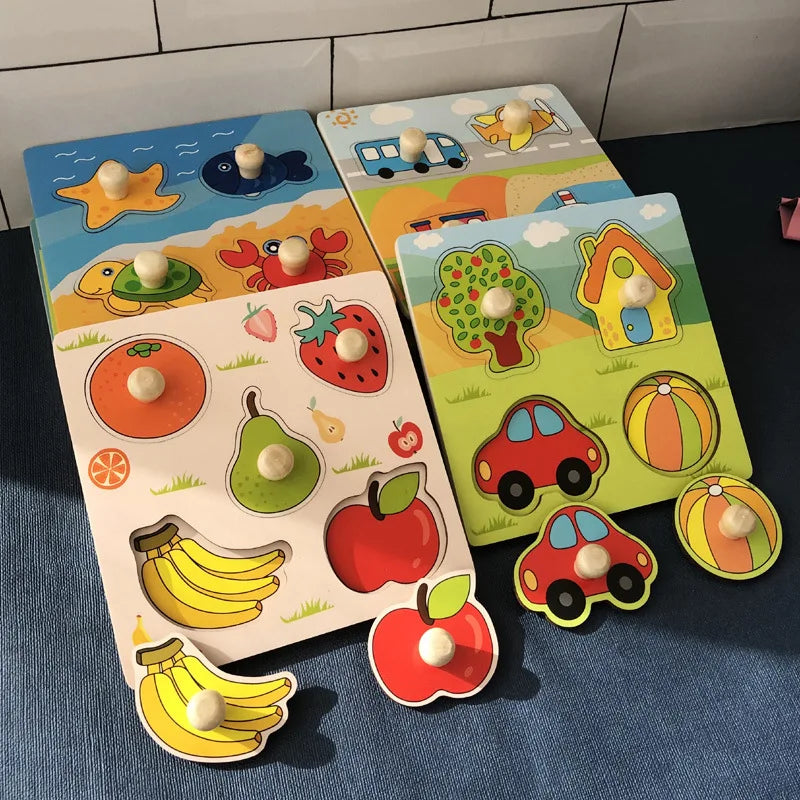 Wooden Fruit Puzzle for Kids | Boosts Cognitive Growth and Fine Motor Skills