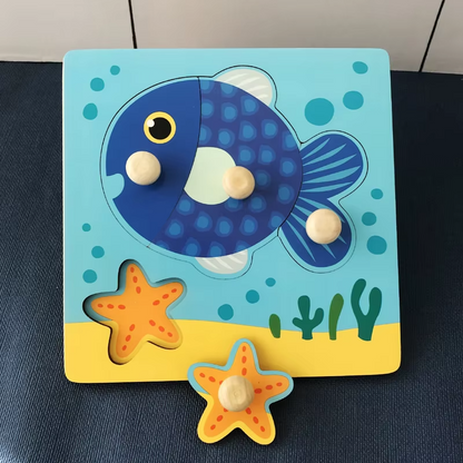 Wooden Fruit Puzzle for Kids | Boosts Cognitive Growth and Fine Motor Skills